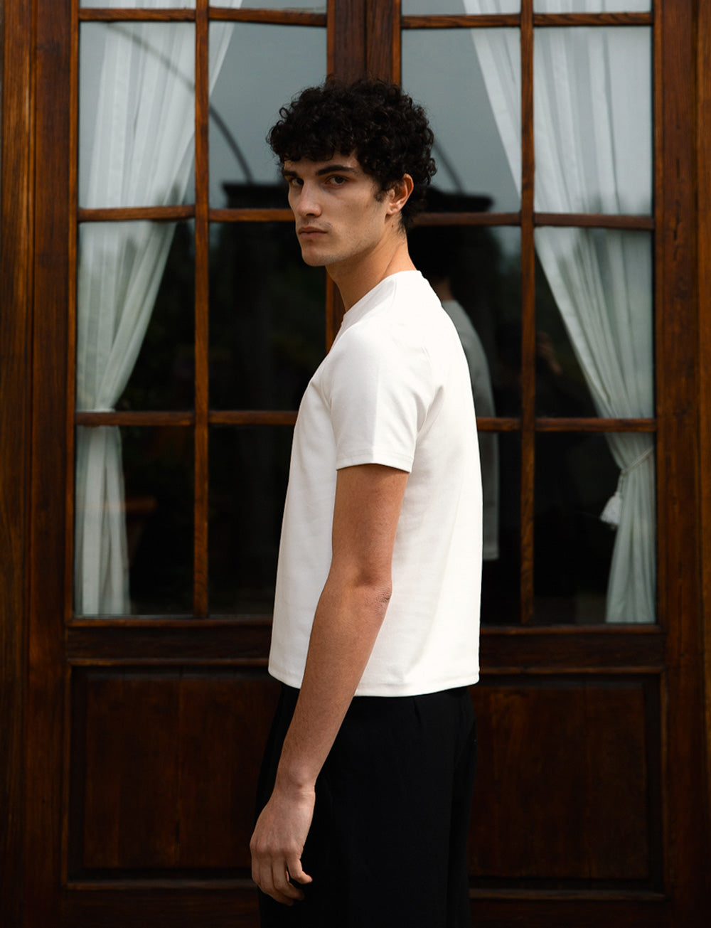 NJfashion Brando Fitted T-Shirt, White