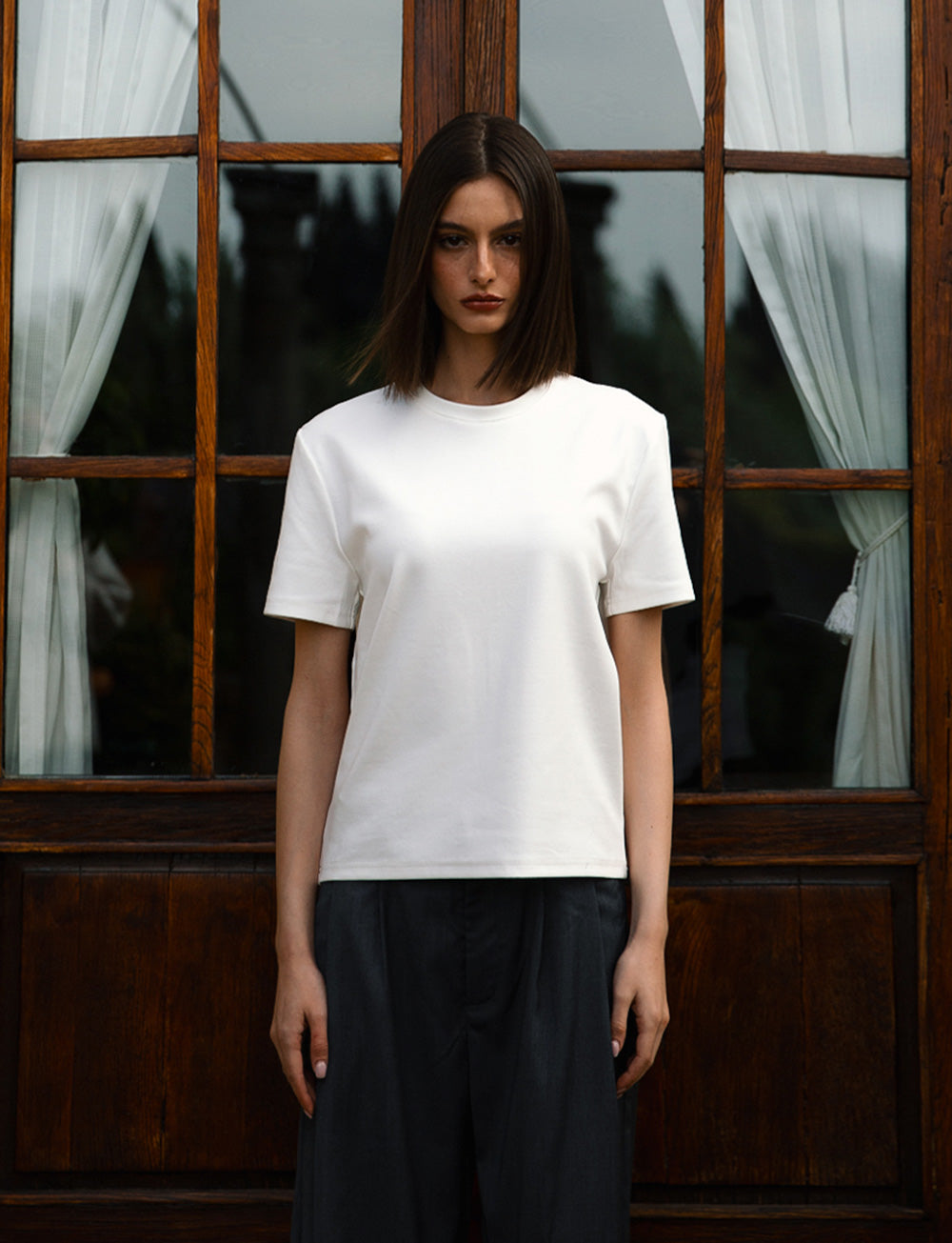 NJfashion Brando Fitted T-Shirt, White