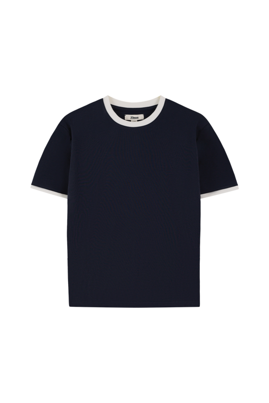 NJfashion Brando T-Shirt, Navy Ringer