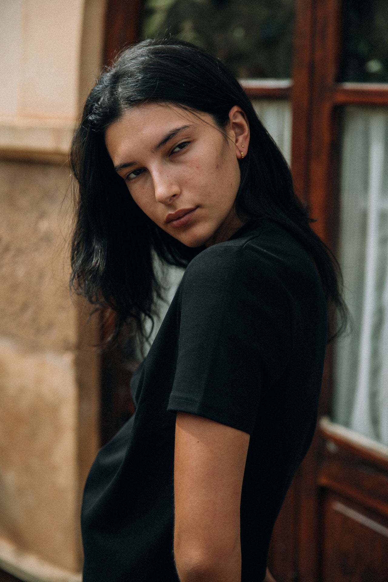 NJfashion Brando Fitted T-Shirt, Black
